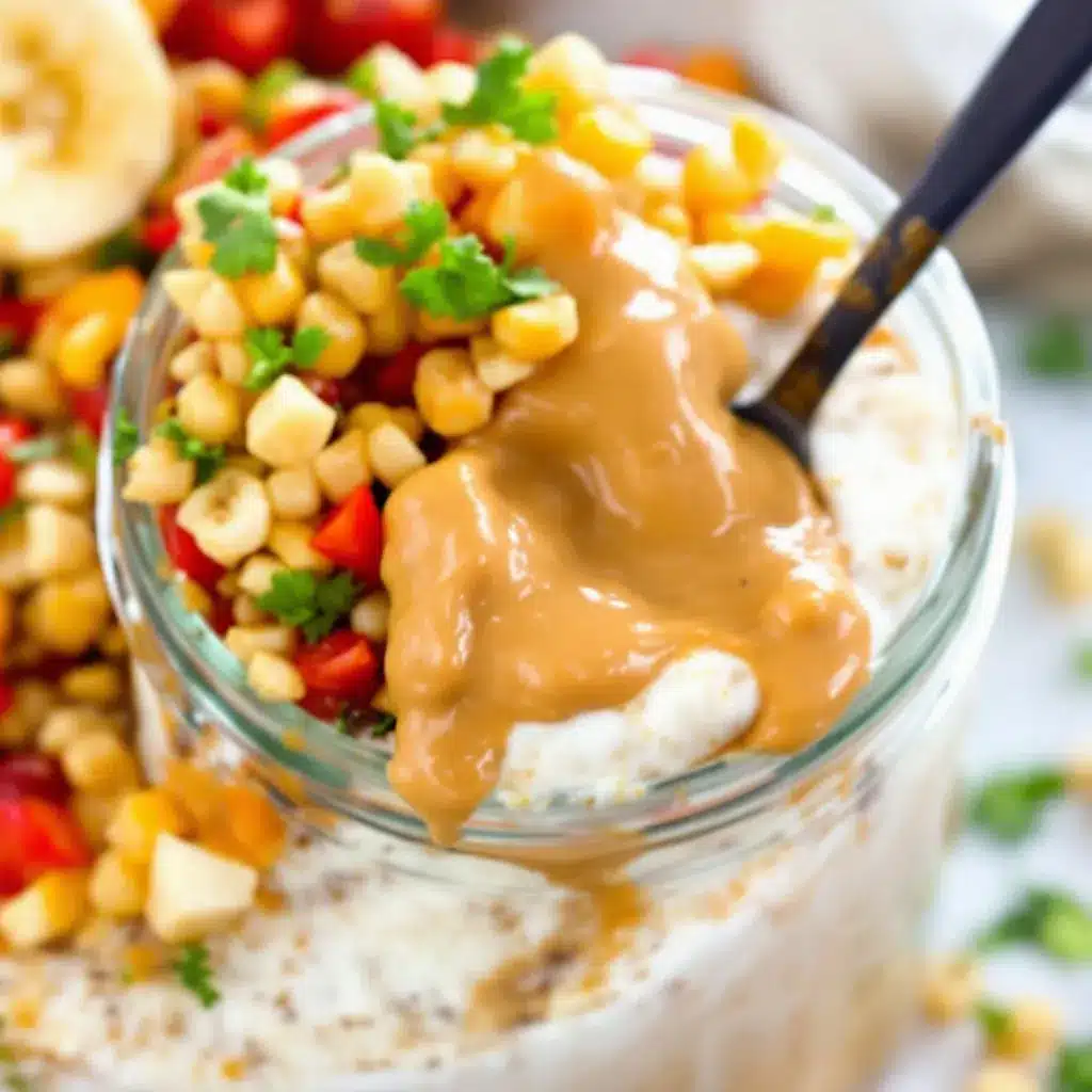 overnight peanut butter banana oats preparation steps