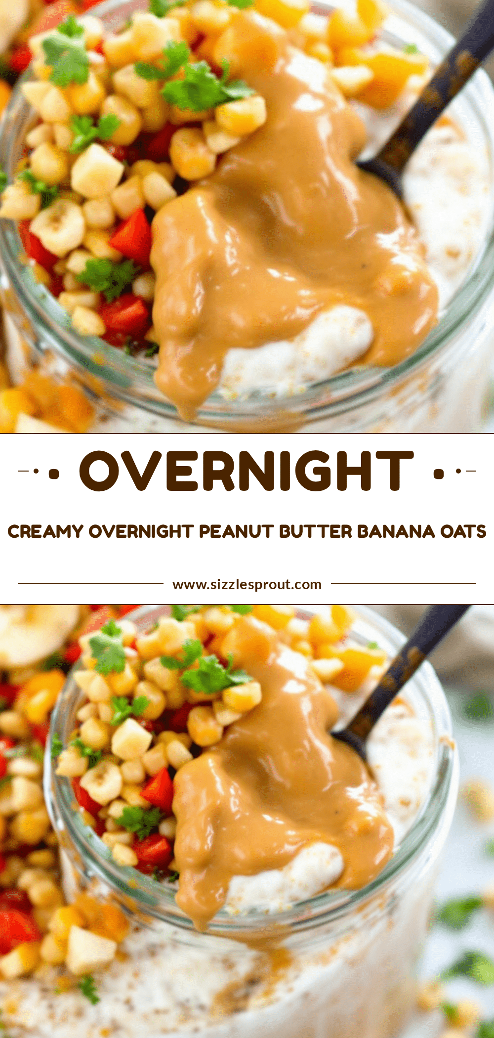 overnight peanut butter banana oats recipe