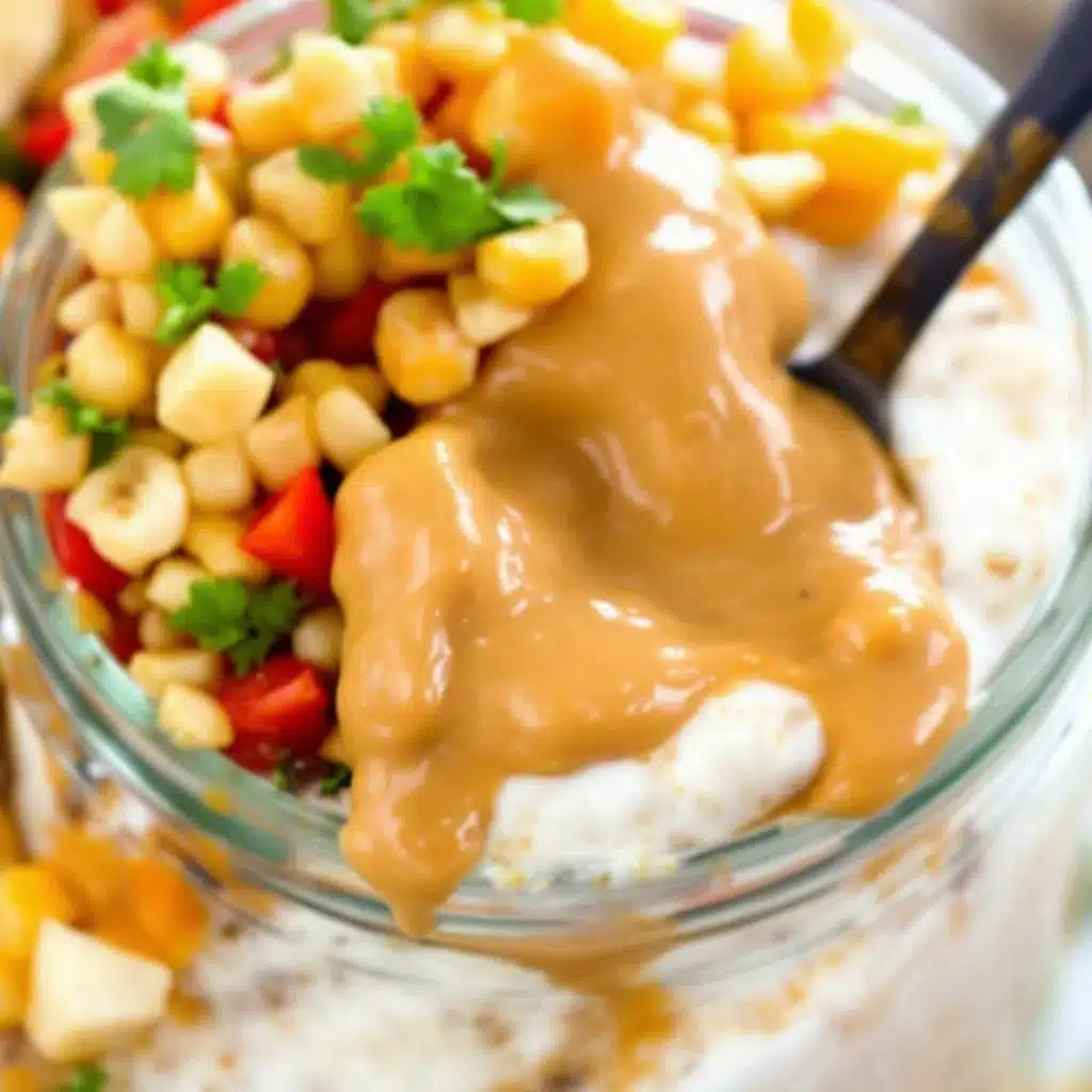 overnight peanut butter banana oats - featured image
