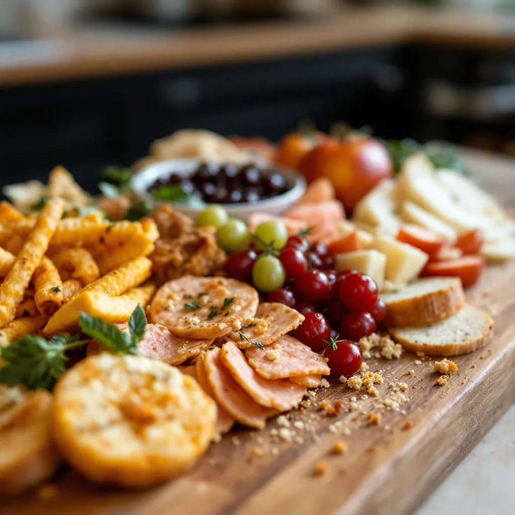 perfect charcuterie board for two preparation steps