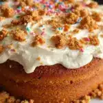 perfect classic birthday cake with sprinkle buttercream - featured image