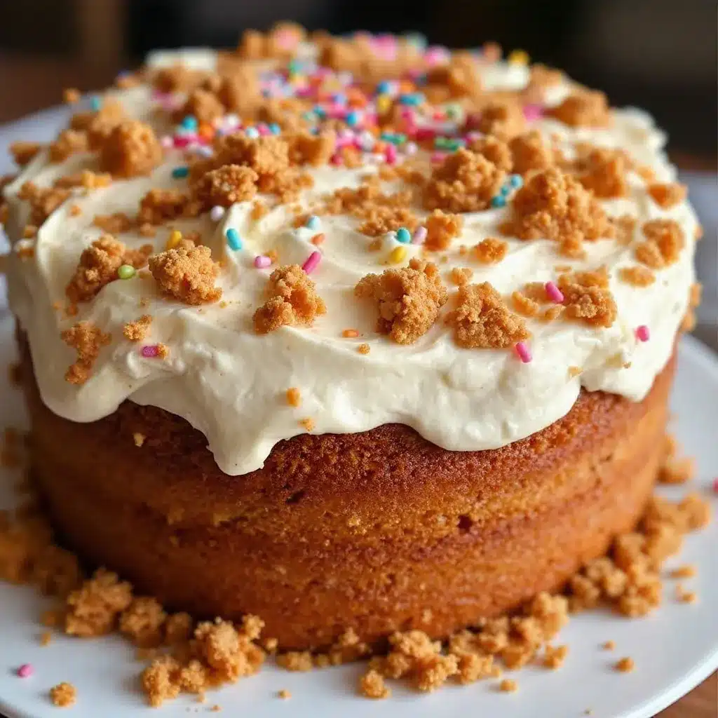 perfect classic birthday cake with sprinkle buttercream preparation steps