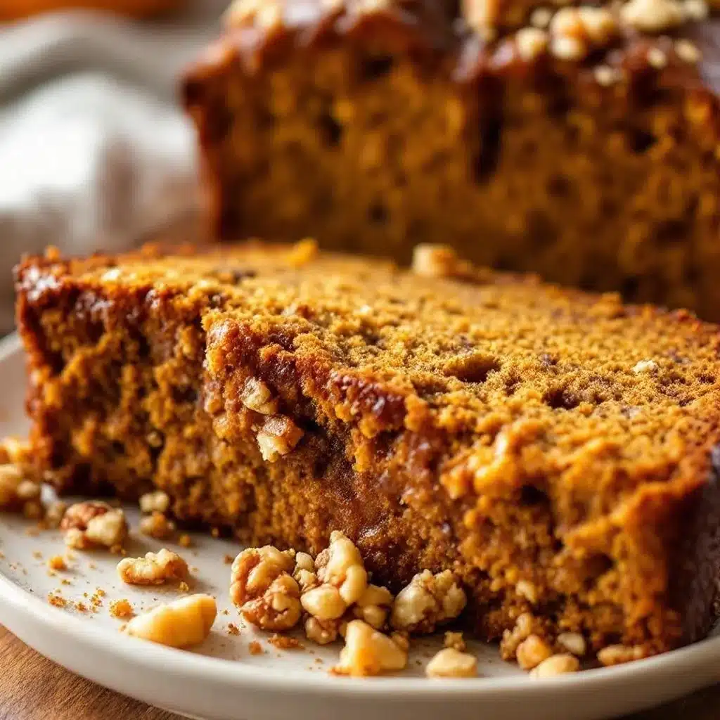 pumpkin banana walnut bread - featured image