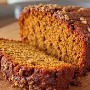 pumpkin bread with cinnamon streusel - featured image