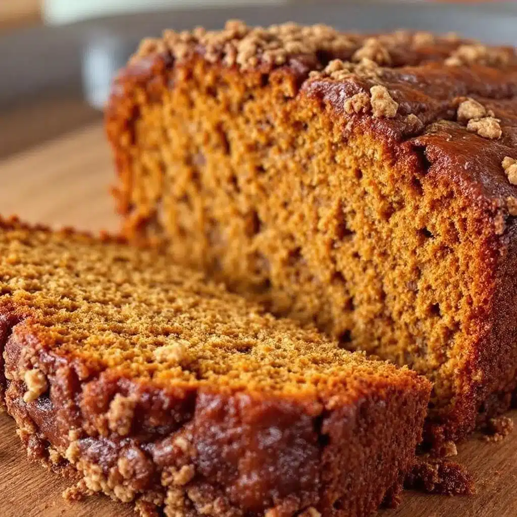 pumpkin bread with cinnamon streusel - featured image