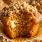 pumpkin cream cheese muffins - featured image