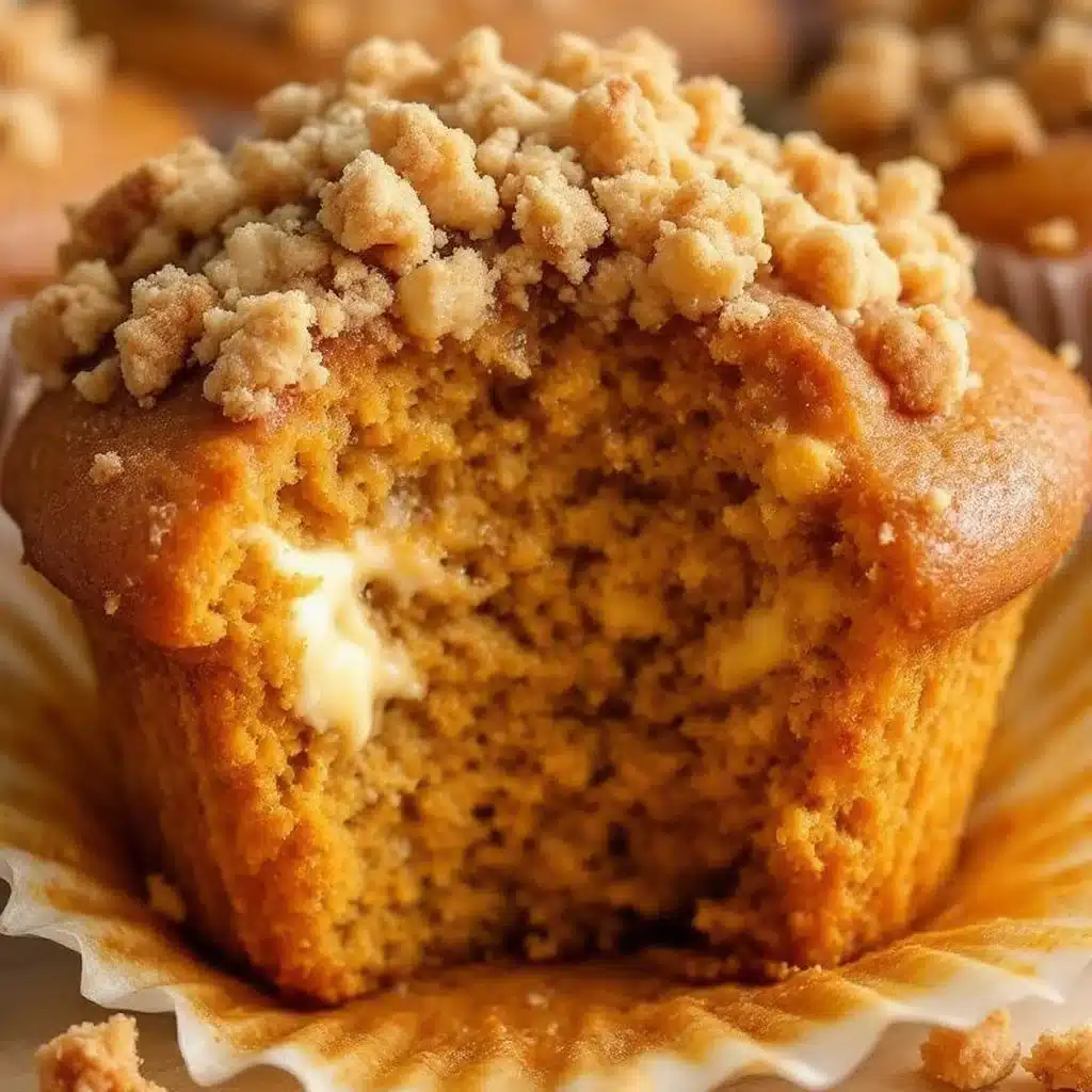 pumpkin cream cheese muffins - featured image