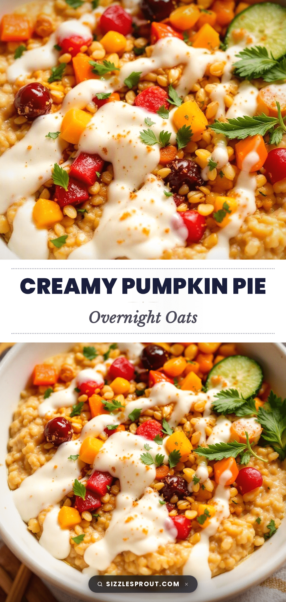 pumpkin pie spice overnight oats recipe