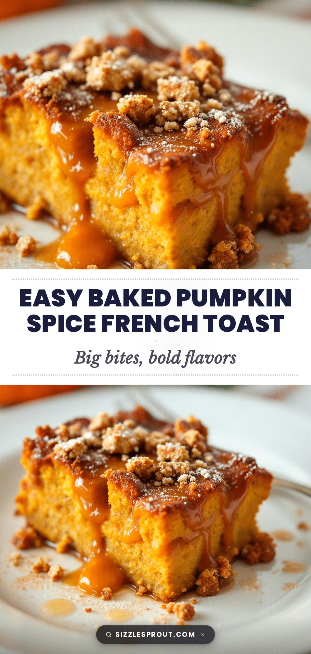 pumpkin spice french toast casserole recipe