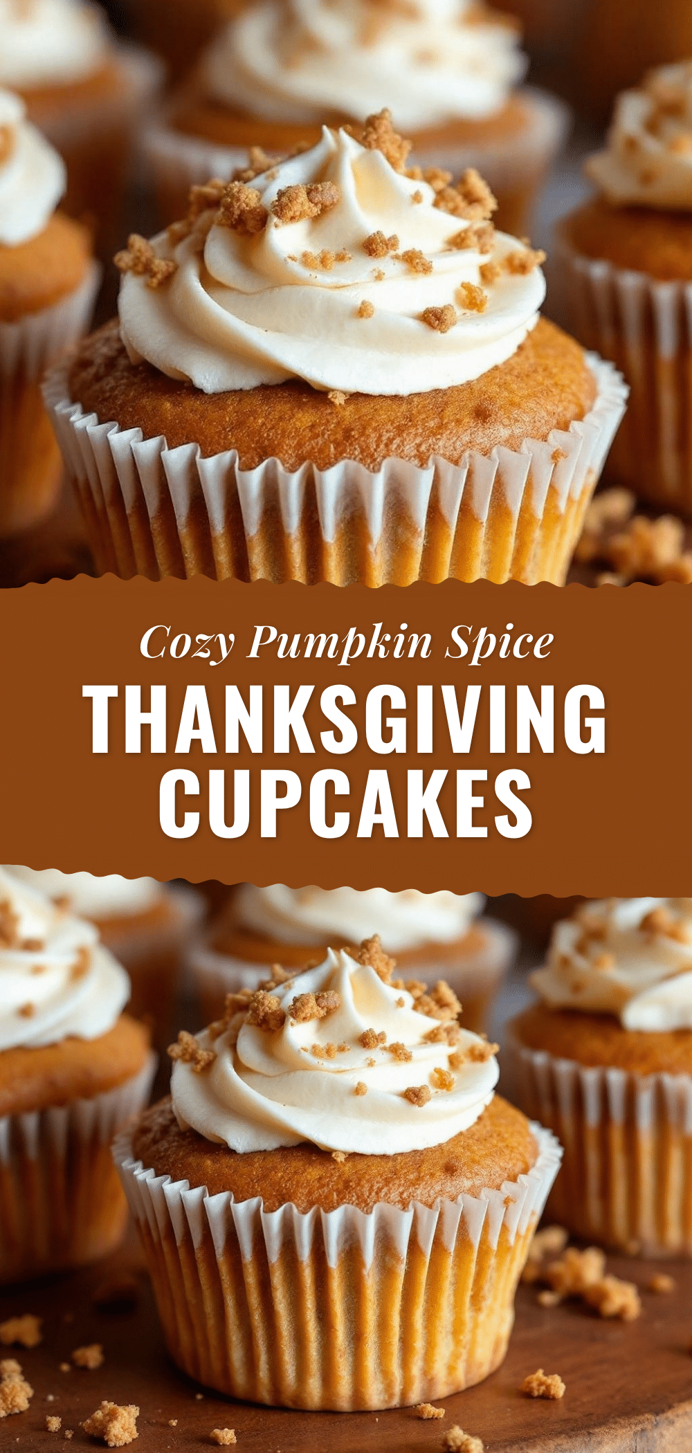 Pumpkin Spice Thanksgiving Cupcakes recipe