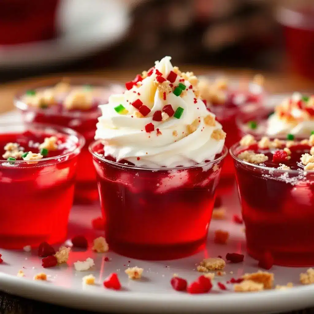 red velvet jello shots preparation steps