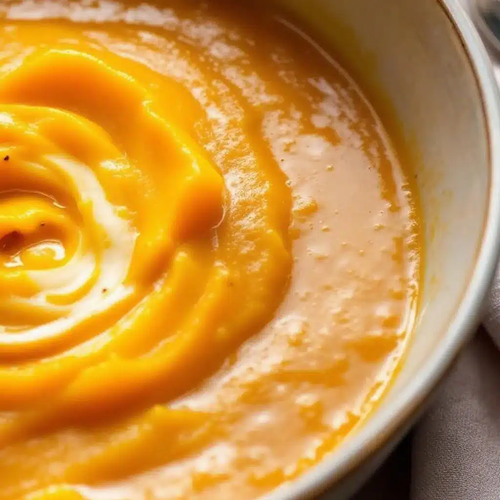 roasted butternut squash and apple soup - featured image
