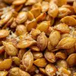 roasted garlic parmesan pumpkin seeds - featured image