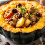 Sausage Stuffed Acorn Squash - featured image