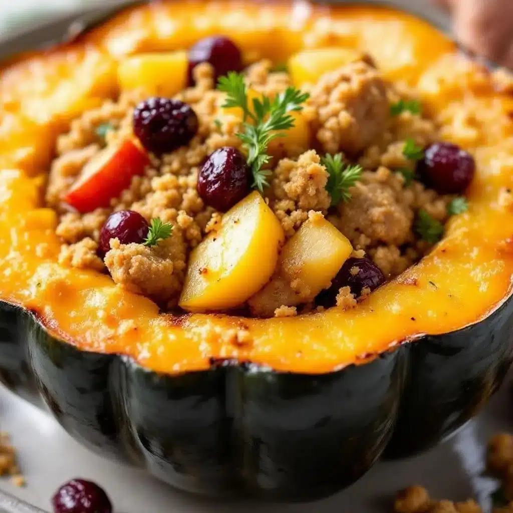 Sausage Stuffed Acorn Squash - featured image