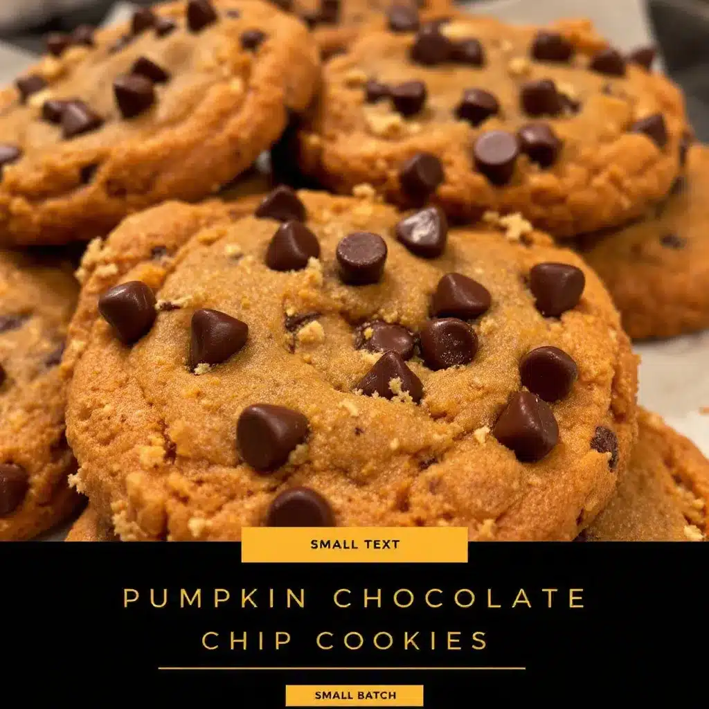 Small batch pumpkin chocolate chip cookies preparation steps