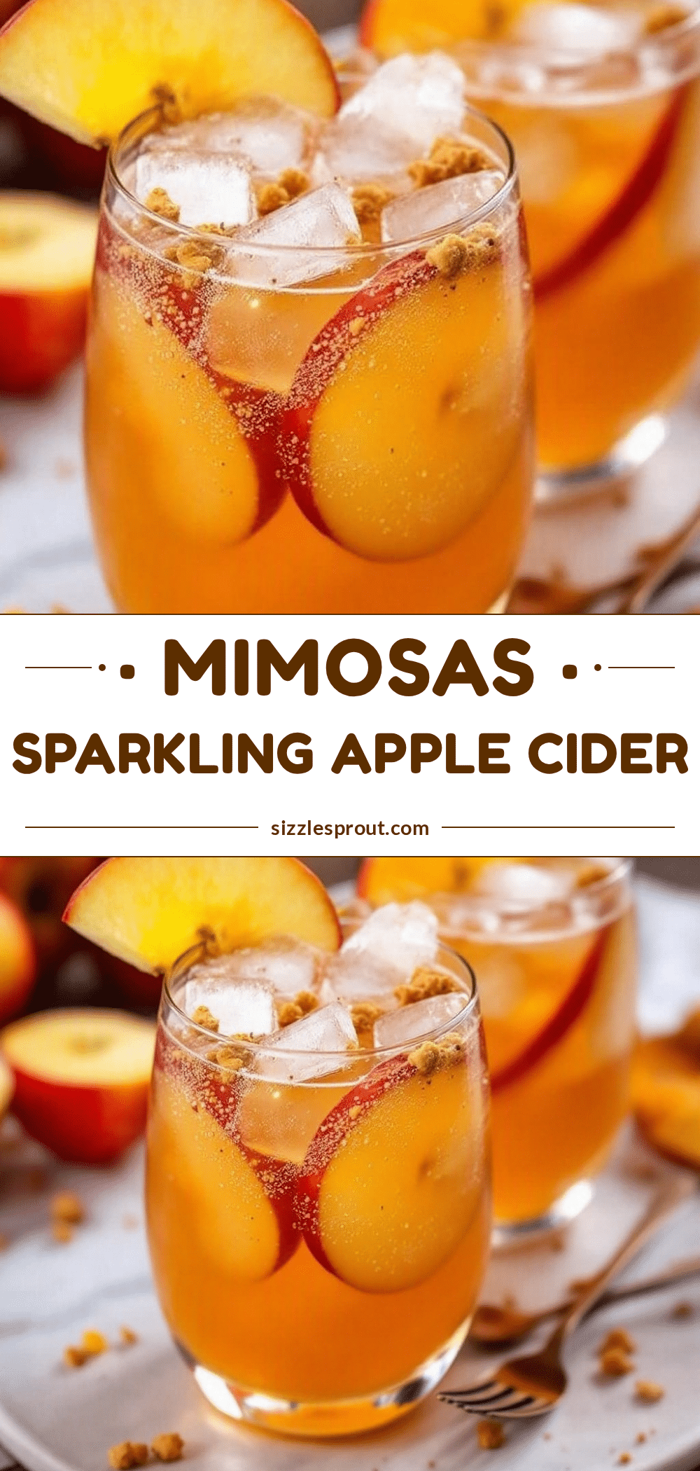 sparkling apple cider mimosas recipe