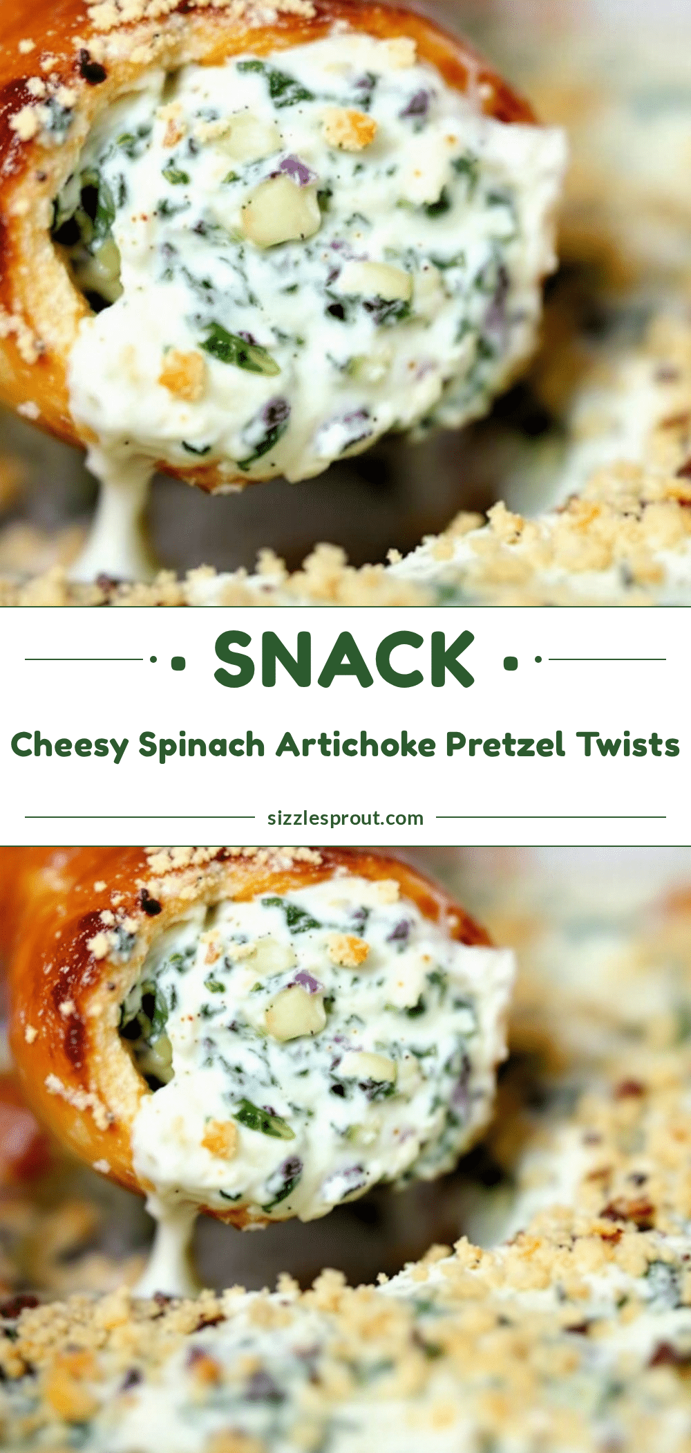 spinach artichoke pretzel twists recipe