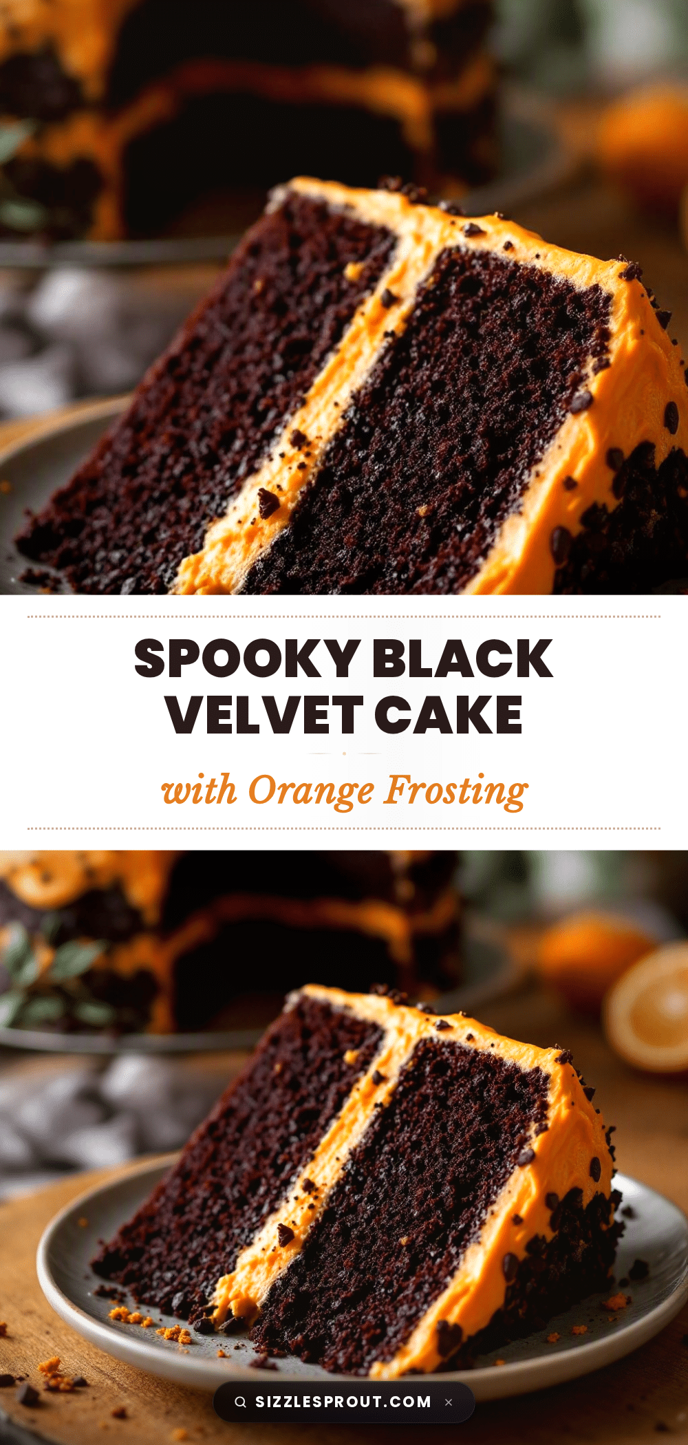 spooky black velvet cake recipe