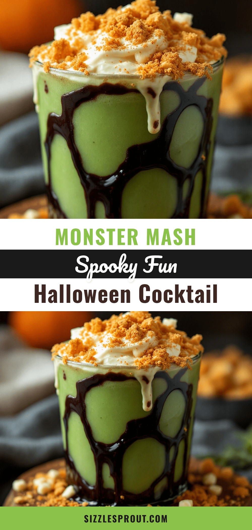 Spooky Monster Mash Halloween Cocktail recipe