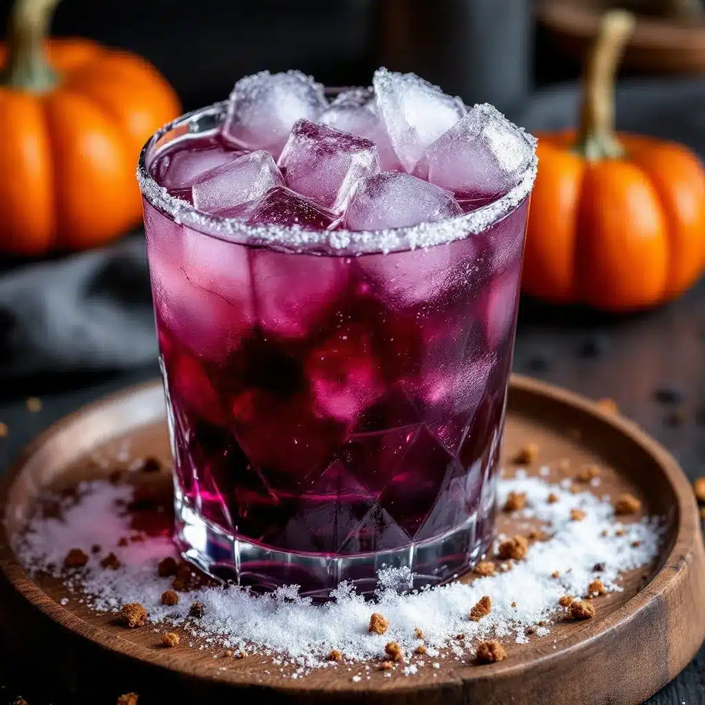 Spooky Smoky Witches Brew Halloween Cocktail preparation steps