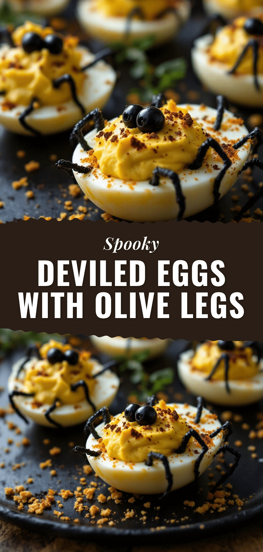 spooky spider deviled eggs recipe