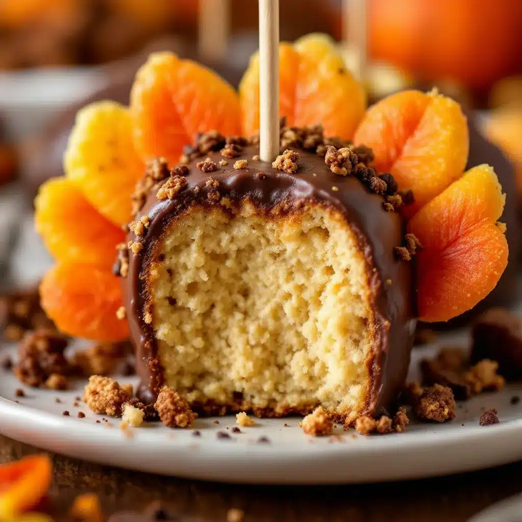 Thanksgiving Turkey Cake Pops preparation steps