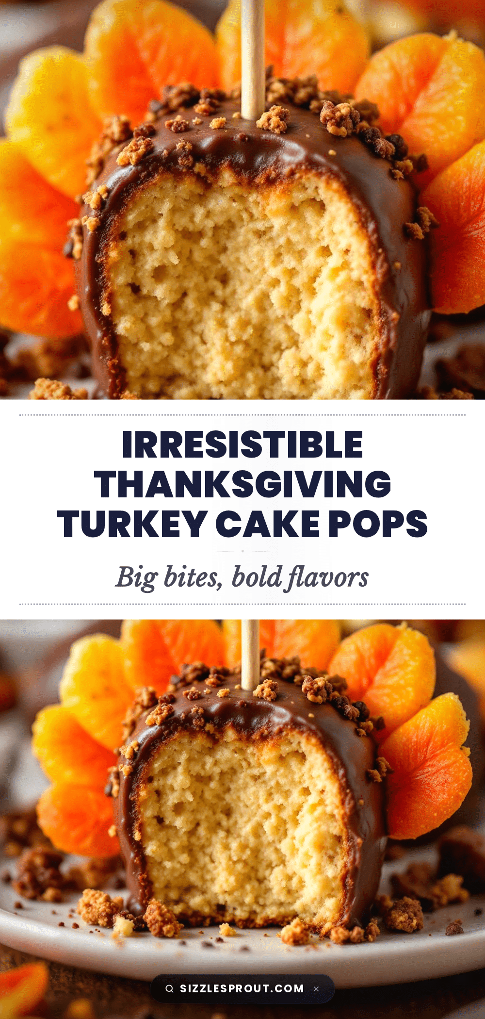 Thanksgiving Turkey Cake Pops recipe