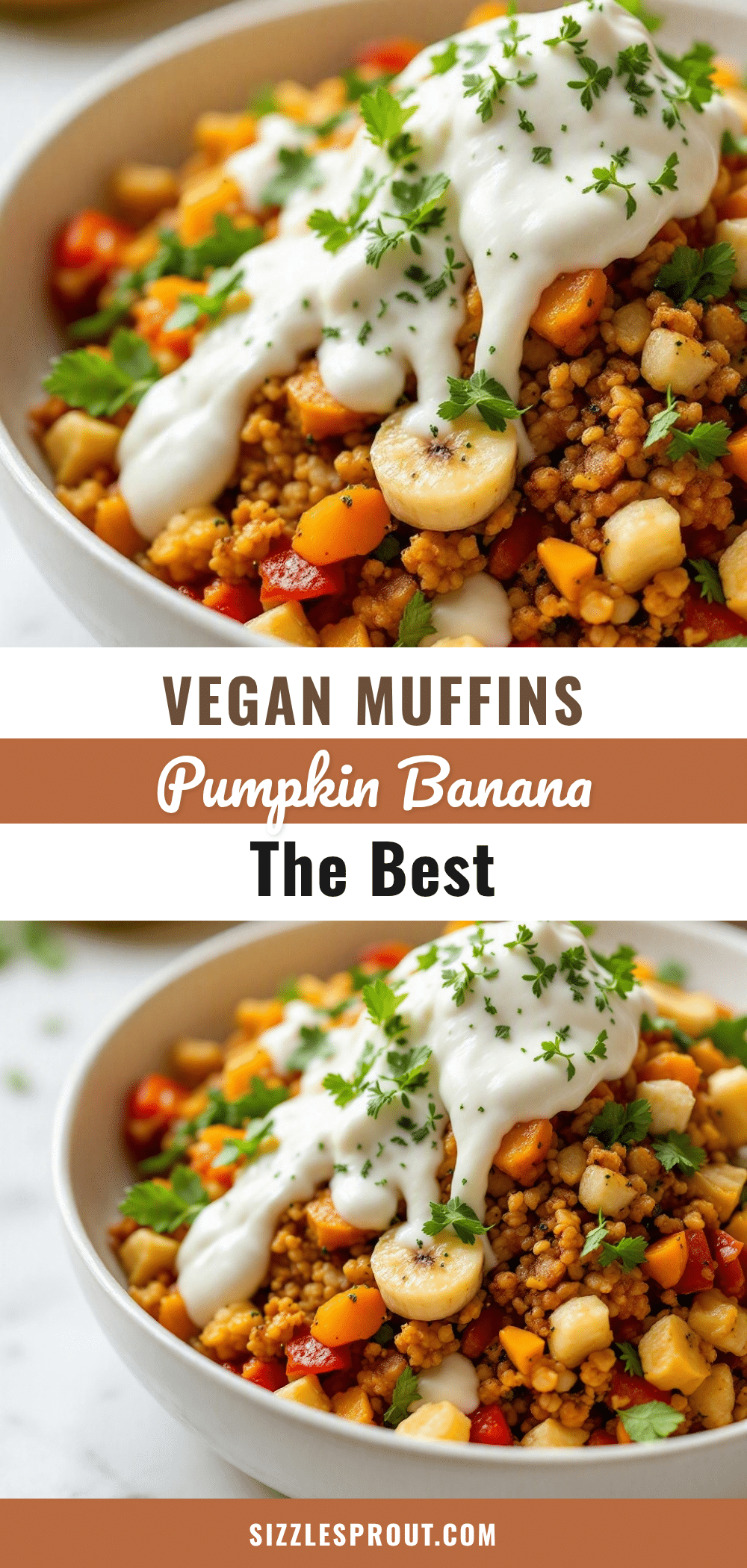 vegan pumpkin banana muffins recipe